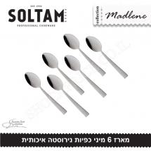 מארז 6 מיני כפיות מדלן סולתם