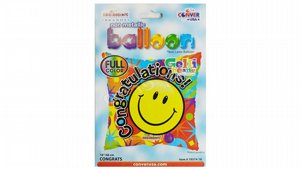 בלון "Congratulations" בצורת מרובע 18" צבעוני בלון "Congratulations" בצורת מרובע 18" צבעוני