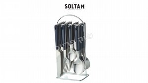 Sol סט סכו''ם נירוסטה איכותית 24 חלקים סולתם Sol סט סכו''ם נירוסטה איכותית 24 חלקים סולתם