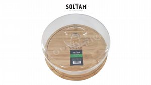 פעמון לעוגה 27 ס''מ תחתית עץ במבוק פעמון לעוגה 27 ס''מ תחתית עץ במבוק