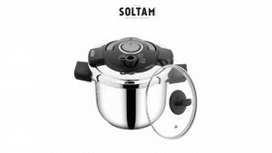 סיר לחץ נירוסטה 7 ליטר 22 ס''מ SOLTAM Cook Smart סיר לחץ נירוסטה 7 ליטר 22 ס''מ SOLTAM Cook Smart