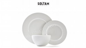 צלחות 18 חלקים פורצלן SOLTAM Diamond צלחות 18 חלקים פורצלן SOLTAM Diamond