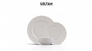 צלחות 18 חלקים פורצלן SOLTAM Beam צלחות 18 חלקים פורצלן SOLTAM Beam