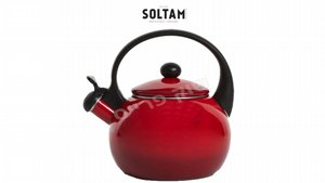 Tradition קומקום אדום שורק אמייל 2.2 ליטר סולתם Tradition קומקום אדום שורק אמייל 2.2 ליטר סולתם