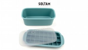 מגש קרח עם קופסת אחסון ומכסה 2.2 ליטר מגש קרח עם קופסת אחסון ומכסה 2.2 ליטר