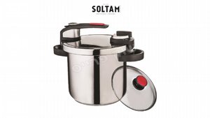 סיר לחץ נירוסטה 7 ליטר 22 ס''מ SOLTAM Quattro סיר לחץ נירוסטה 7 ליטר 22 ס''מ SOLTAM Quattro