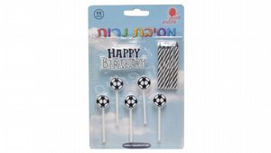 ונרות כדורגל שחור-לבן HB סט נרות ונרות כדורגל שחור-לבן HB סט נרות