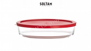 תבנית זכוכית 2.4 ליטר עם מכסה אדום אובלי SOLTAM Bake&Serve תבנית זכוכית 2.4 ליטר עם מכסה אדום אובלי SOLTAM Bake&Serve